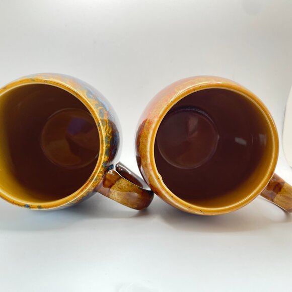 Vintage MCINTOSH POTTERY Mugs Handmade Collectible Coffee Tea Hand Warmers Large - Picture 6 of 8